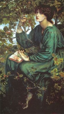 Dante Gabriel Rossetti La rêverie reproduction-de-tableau