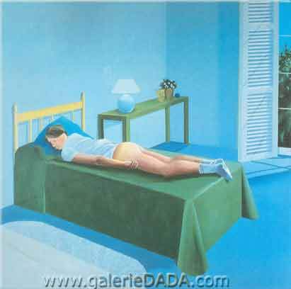 David Hockney La chambre Tarzana reproduction-de-tableau