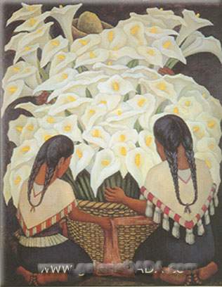 Diego Rivera Calla Lily vendeur reproduction-de-tableau