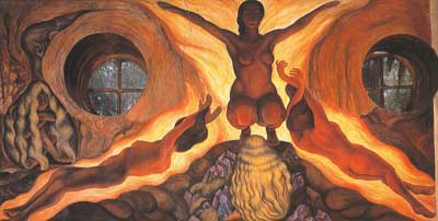 Diego Rivera Forces souterraines reproduction-de-tableau