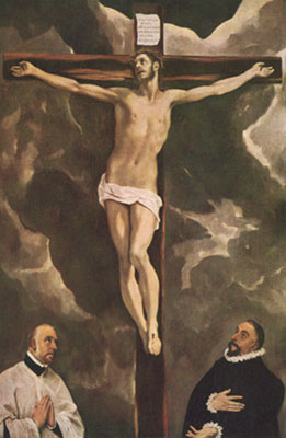 Domenico El Greco Christ sur la Croix reproduction-de-tableau