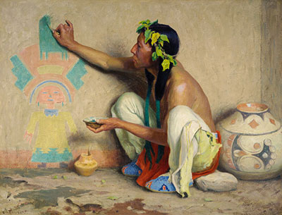 Eanger Irving Couse Peintre Kachina reproduction-de-tableau