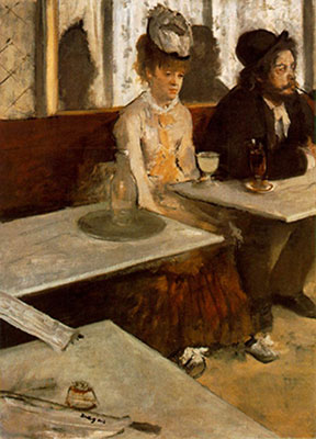 Edgar Degas L absinthe reproduction-de-tableau