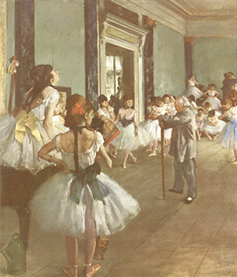 Edgar Degas La classe de danse reproduction-de-tableau