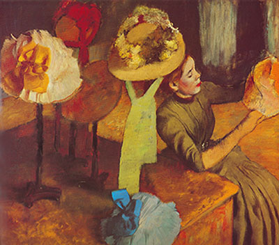 Edgar Degas Le Millernery Shop reproduction-de-tableau