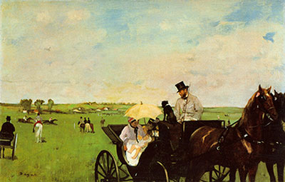 Edgar Degas Un carriage aux courses reproduction-de-tableau