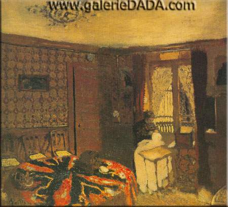 Edouard Vuillard Intérieur avec figure reproduction-de-tableau