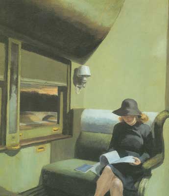 Edward Hopper Compartiment C, voiture reproduction-de-tableau