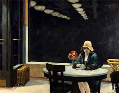 Edward Hopper L'Automat reproduction-de-tableau