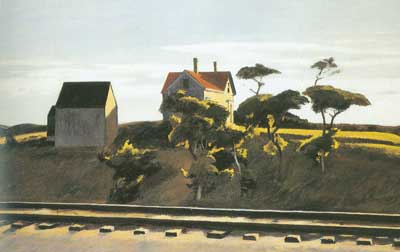 Edward Hopper New York, New Haven et Hartford reproduction-de-tableau