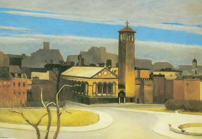 Edward Hopper Novembre, Washington Square reproduction-de-tableau