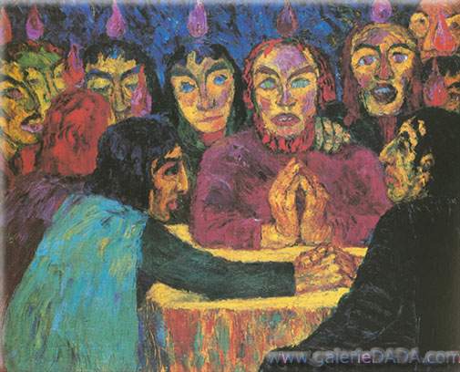 Emil Nolde Pentecôte reproduction-de-tableau