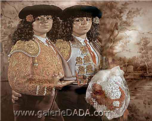 Enrique Grau Femmes bullfighters reproduction-de-tableau