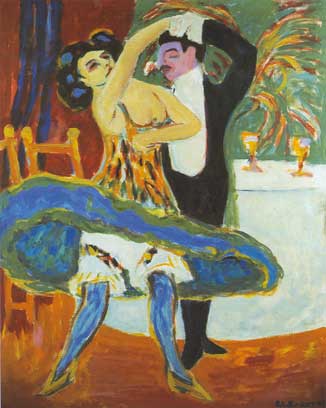 Ernst Ludwig Kirchner Variété; danseurs anglais reproduction-de-tableau