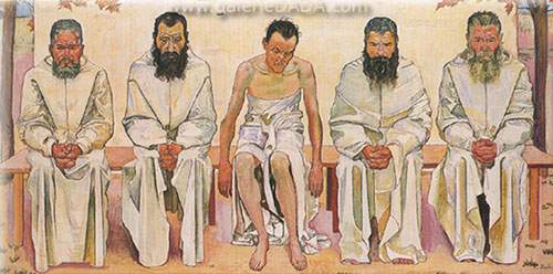 Ferdinand Hodler Fatigué de la vie reproduction-de-tableau