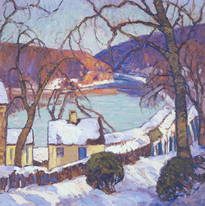 Fern I. Coppedge Le Delaware en hiver reproduction-de-tableau