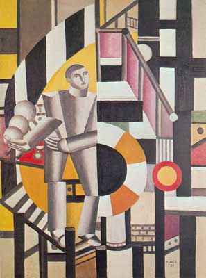 Fernand Leger Homme avec une pipe reproduction-de-tableau