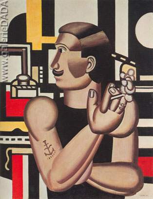 Fernand Leger Le mécanicien reproduction-de-tableau