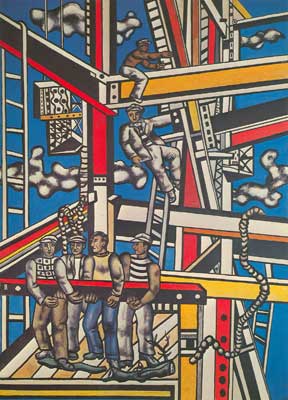 Fernand Leger Les constructeurs reproduction-de-tableau