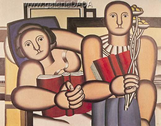 Fernand Leger Les lecteurs reproduction-de-tableau