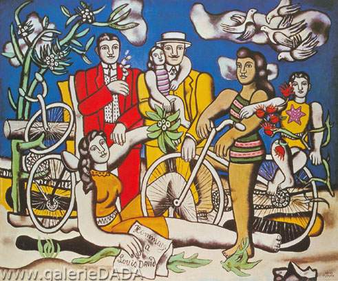 Fernand Leger Les loisirs reproduction-de-tableau