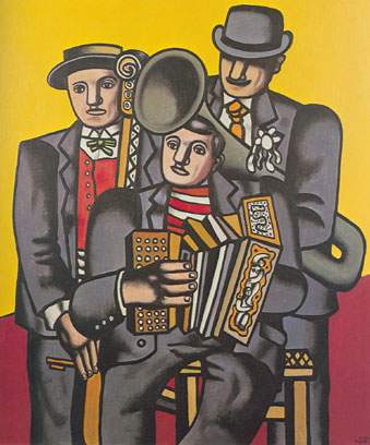 Fernand Leger Trois musiciens reproduction-de-tableau