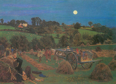 Ford Maddox Brown Le Hayfield reproduction-de-tableau