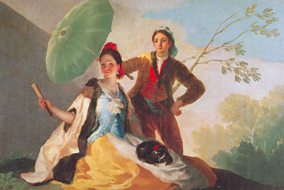 Francisco de Goya Le parasol reproduction-de-tableau