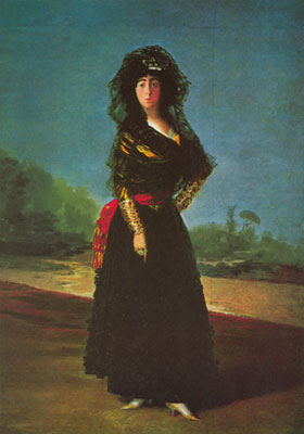 Francisco de Goya Portrait de la duchesse Alba reproduction-de-tableau