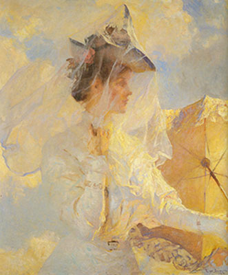 Frank W. Benson Contre le ciel reproduction-de-tableau