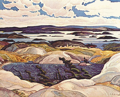 Franklin Carmichael Baie des Îles reproduction-de-tableau