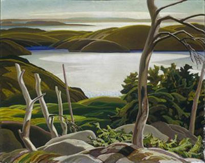 Franklin Carmichael Lac Frood reproduction-de-tableau