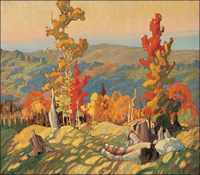 Franklin Carmichael L'automne dans le Nord reproduction-de-tableau