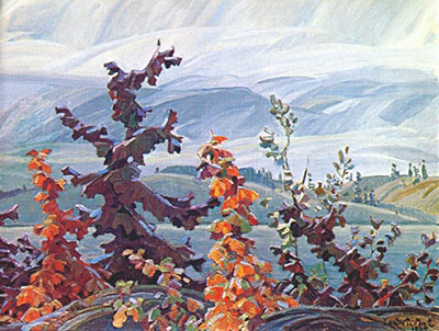 Franklin Carmichael Scrub Oaks et Maples reproduction-de-tableau