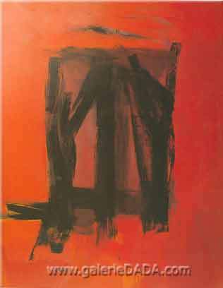 Franz Kline Peinture rouge reproduction-de-tableau