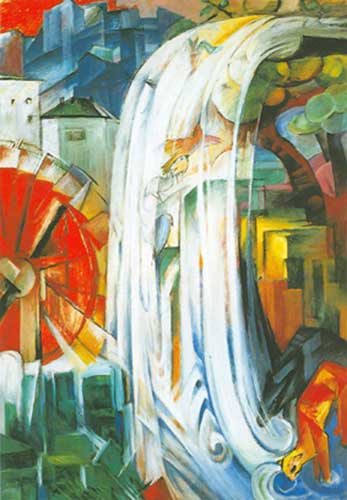 Franz Marc Le moulin ensorcelé reproduction-de-tableau