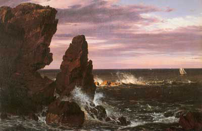 Frederic Edwin Church Scène côtière reproduction-de-tableau