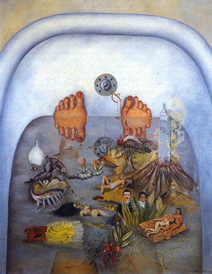 Frida Kahlo Ce que l'eau m'a donné reproduction-de-tableau