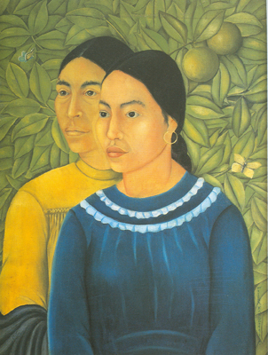 Frida Kahlo Deux femmes reproduction-de-tableau