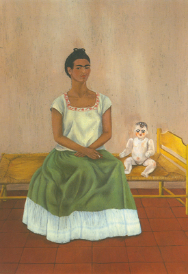 Frida Kahlo Moi et ma poupée reproduction-de-tableau