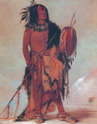 George Catlin Bison blanc reproduction-de-tableau