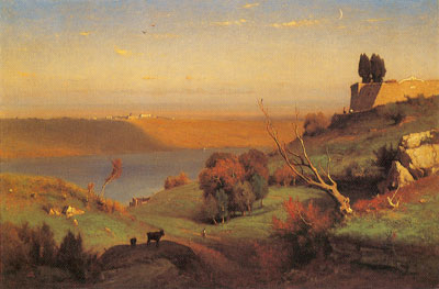 George Innes Castel Gandolfo reproduction-de-tableau