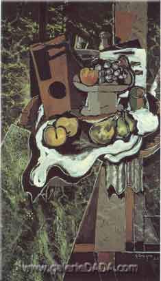 Georges Braque Fruits sur une nappe reproduction-de-tableau