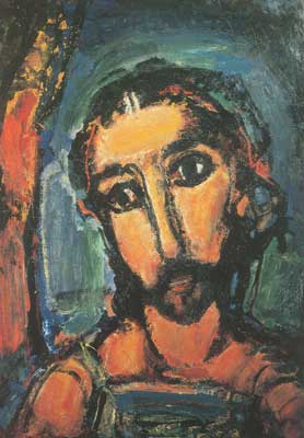 Georges Rouault La tête du Christ reproduction-de-tableau