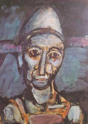 Georges Rouault Le vieux clown reproduction-de-tableau