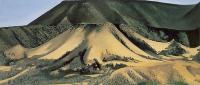 Georgia OKeeffe Abiquiu Sand Hills et Mesa reproduction-de-tableau