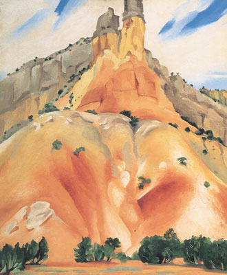 Georgia Okeeffe Les cheminées de Cliff reproduction-de-tableau