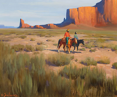 Gerhard Curtis Delano Pays Navajo reproduction-de-tableau