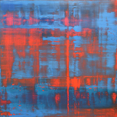 Gerhard Richter Rouge -bleu-vert reproduction-de-tableau