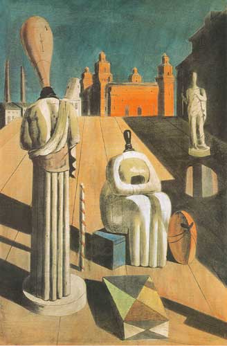 Giorgio de Chirico Les Muses inquiétantes reproduction-de-tableau